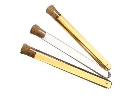 Tubos de ensayo inferiores redondos del vidrio de Borosilicate de los Pyrex 18m m