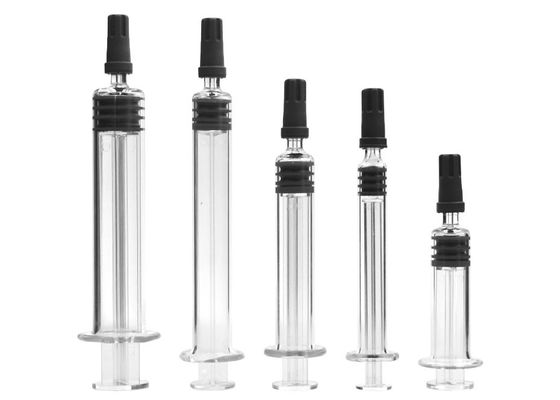 Jeringuilla no disponible plástica del vidrio de Borosilicate 200cc del émbolo