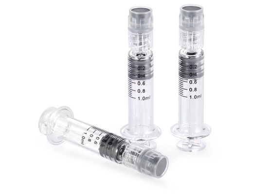 Aceite que rellena la jeringuilla de cristal del oído de la cerradura del émbolo 50ml Luer del metal