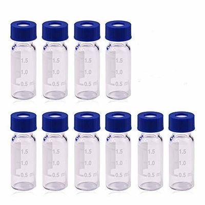 Septos del silicón de Vial Tight 20mmWhite Ptfe del vidrio de Borosilicate