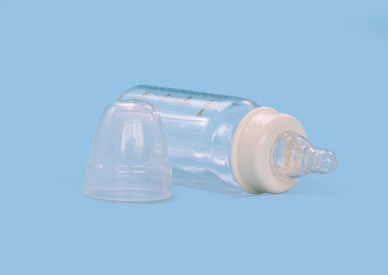 Biberón arqueado del vidrio de Borosilicate de la serigrafía 120ml