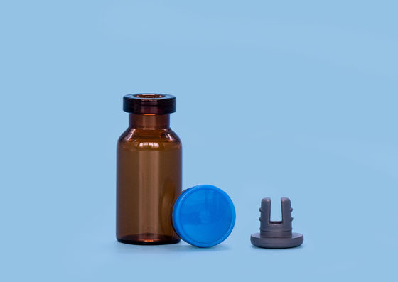 Esteroide de goma a prueba de choques del tapón frascos médicos de cristal de 3 ml