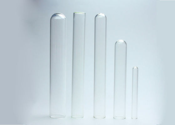 Borosilicate 3,3 tubos de ensayo de cristal inferiores planos de 6x50m m YBB