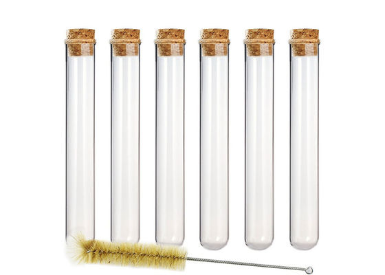 Tubo de cristal bajo del Borosilicate 12m m de Tranparant del casquillo plástico