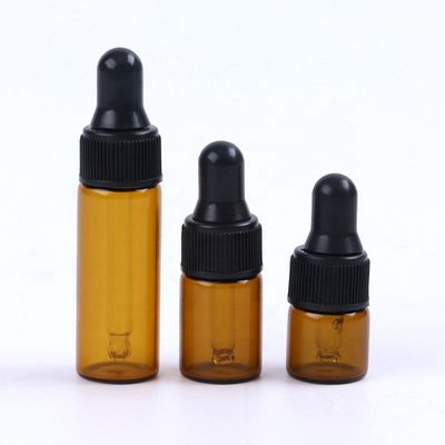 Bola redonda LFGB vacío 30ml MSDS Amber Dropper Bottles